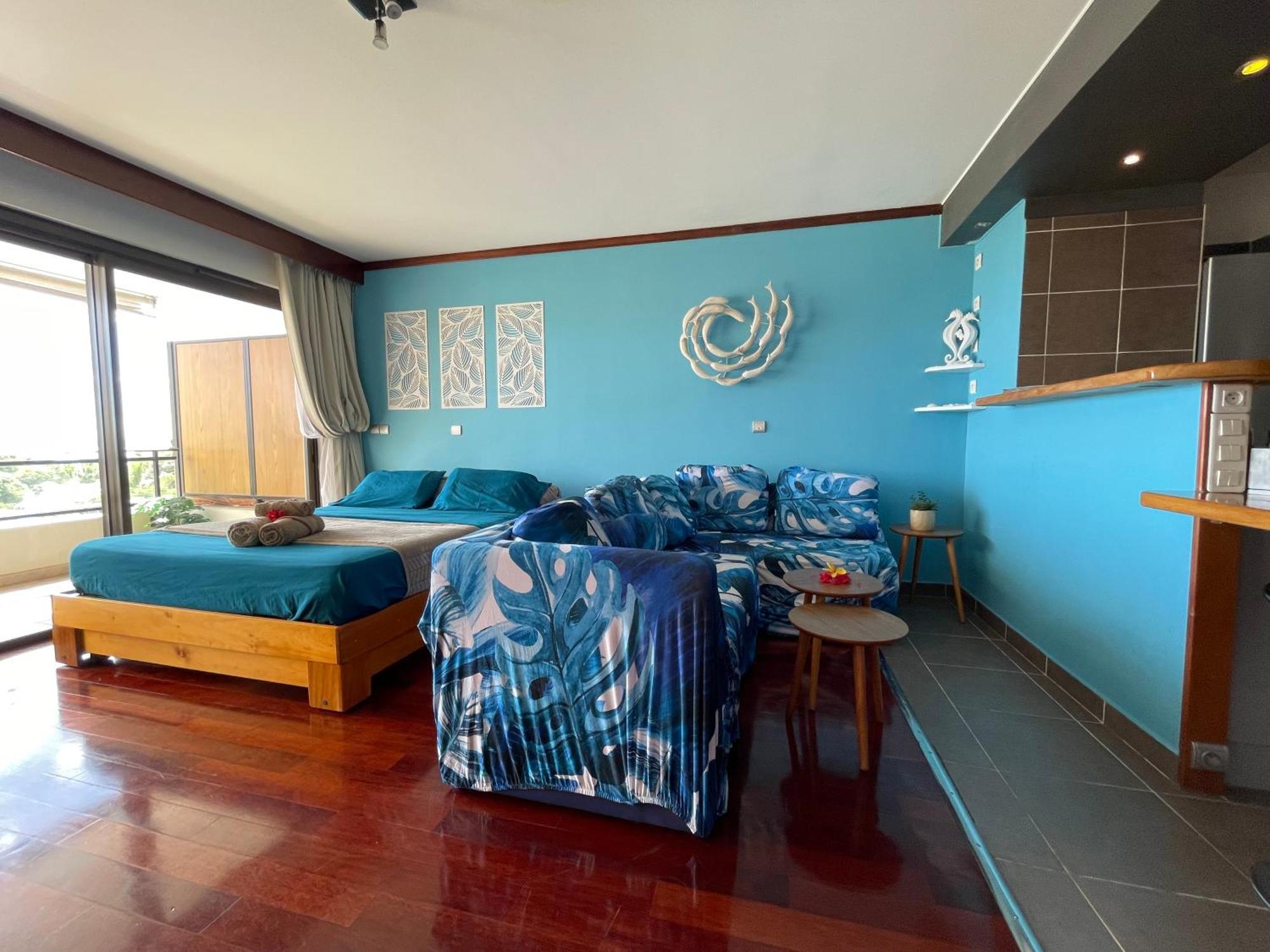 Blue Moana Studio Papeete - Sea View, Ac, Fast Wifi, Pool, Gym المظهر الخارجي الصورة